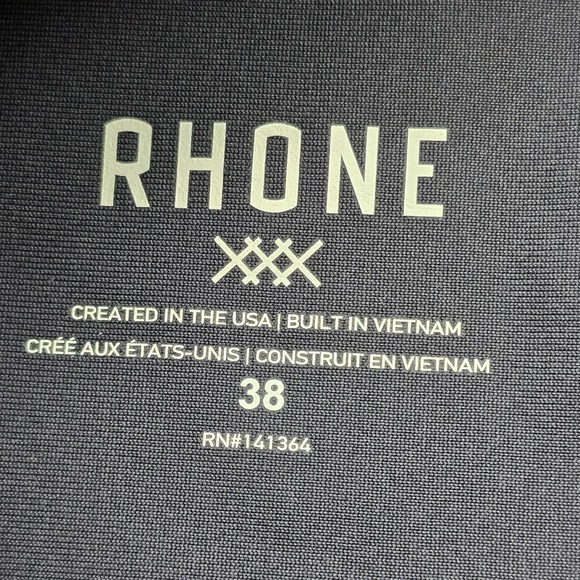 Rhone Shorts Mens 38 Gray Chino Performance 8 Inseam Casual Summer Golf - Picture 7 of 9